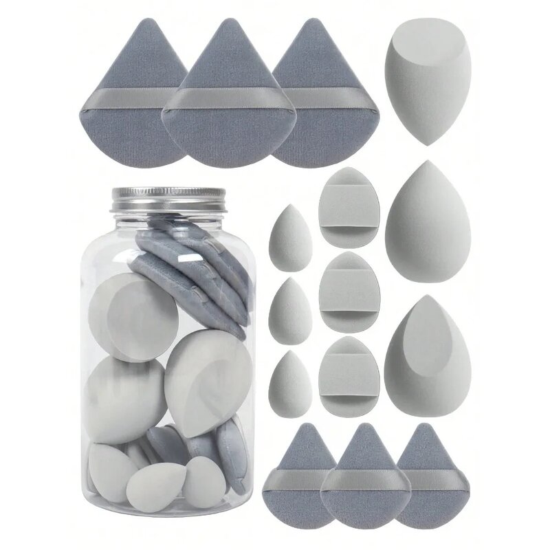Makeup Sponge Set Manufacturer - 15 in 1 - 5 Popular Colors In A Bottle Wholesale