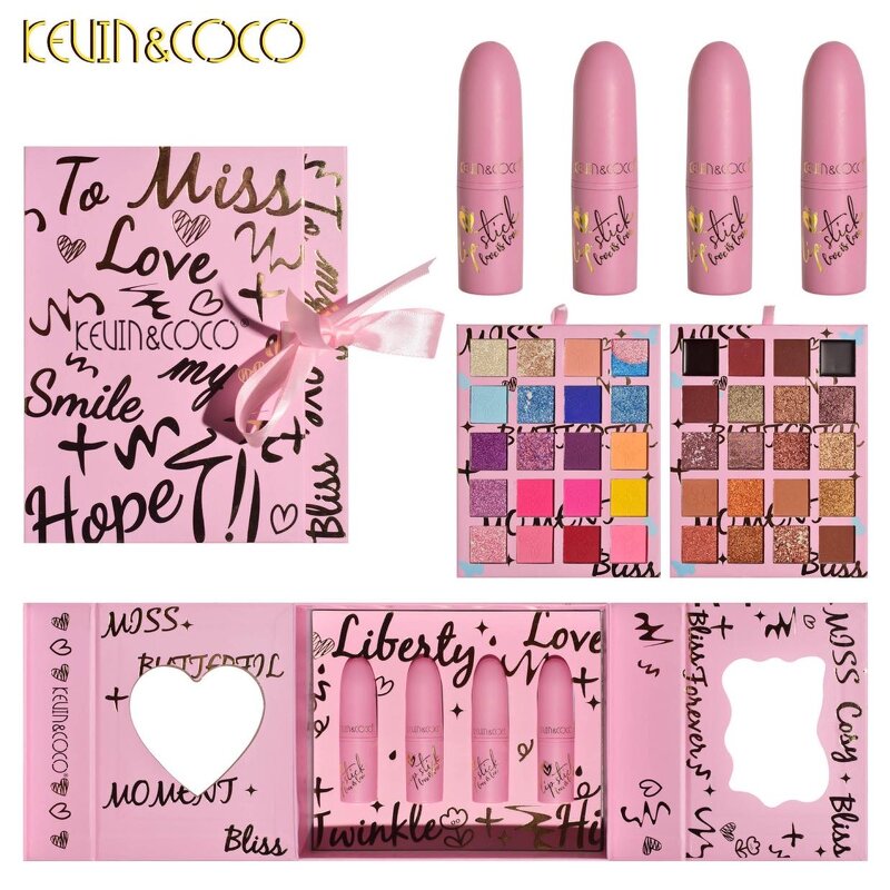 Makeup Set Manufacturer - Valentine's Day Eyeshadow Lipgloss - High Pigment Ladys Traje De Maquillaje