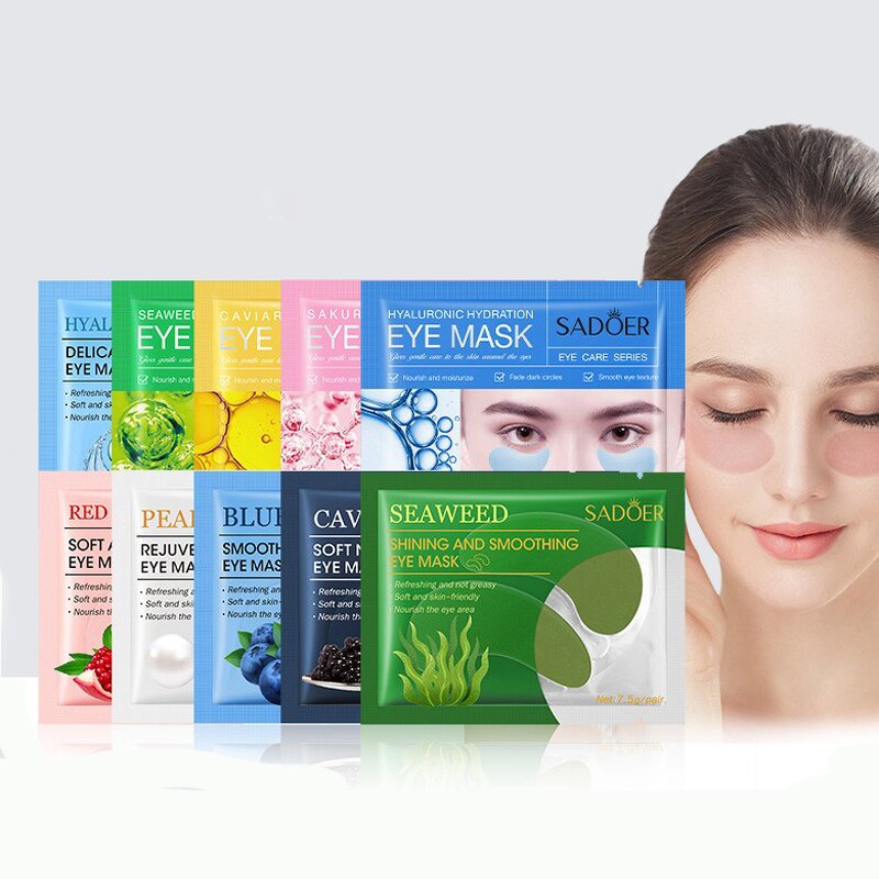 Eye Mask Manufacturer - SADOER Caviar Seaweed - Anti-aging Dark Circles Removal Hydrogel