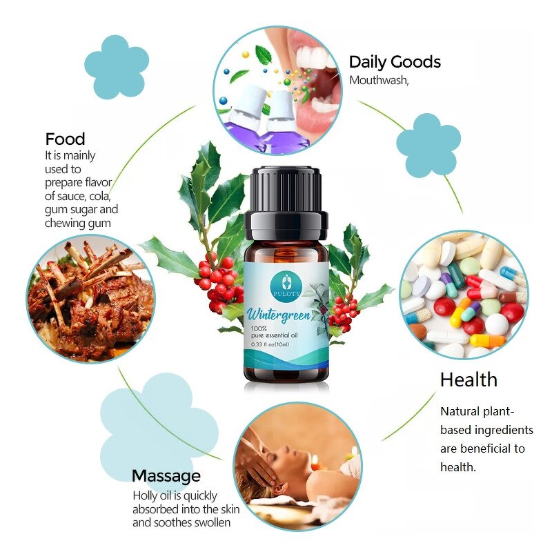 Methyl Salicylate Manufacturer - Factory Wholesale Bulk Free Sample Private Label - Skin Care Pure Natural Organic Wintergreen Essential Oil