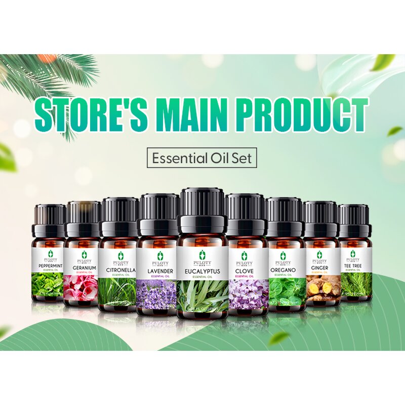 Essential Oil Manufacturer - Customize Aromatherapy Diluted Private Label 0.33oz Roll on - Mint Oregano Tea Tree Lemon Grass Eucalyptus Lavender Oil