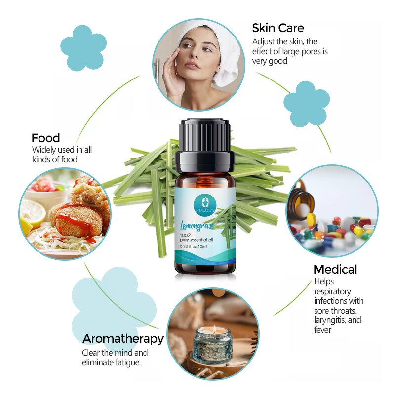 Lemongrass Essential Oil Manufacturer - Factory Wholesale Bulk Free Sample - Private Label Pure Natural Organic Bees Hair Care