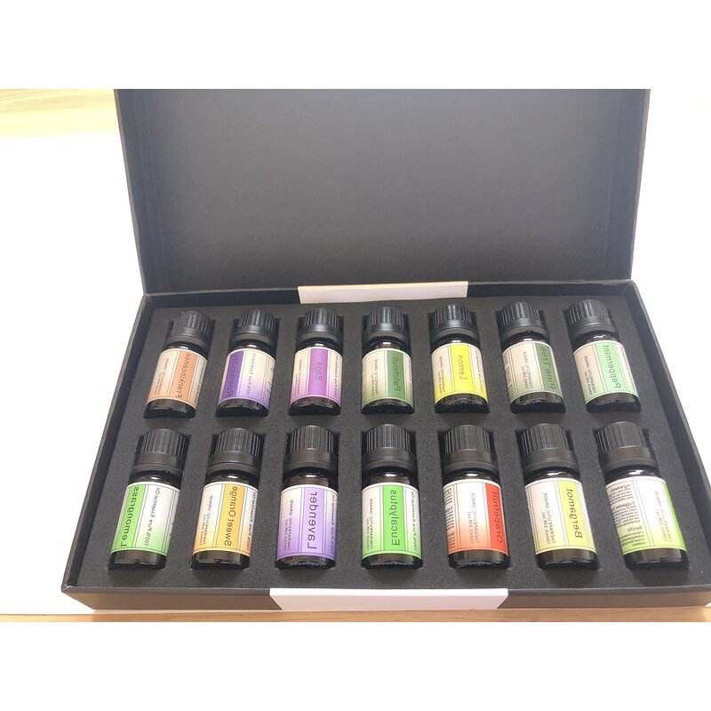 Essential Oil Kit Manufacturer - Customize 10ml 6 Packs Ceramic Diffuser - Eucalyptus Lavender Rose Tea Tree Peppermint Oil Kit