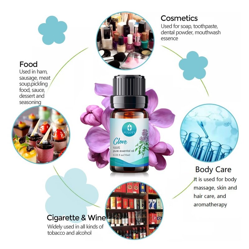 Clove Oil Manufacturer - Factory Wholesale Bulk Free Sample Private Label Hair - Toothache Pure Natural Organic Essential Oil