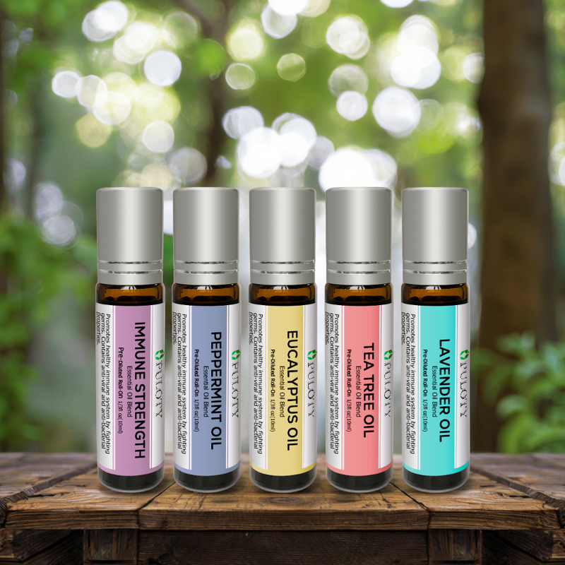 Essential Oil Manufacturer - Customized Roller Bottle 10ml Pure Aromatherapy - Tea Tree Eucalyptus Peppermint Lavender Roller Oil