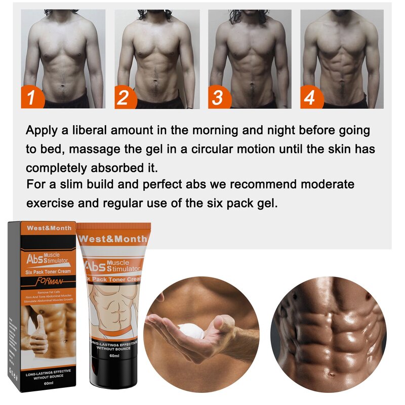 Muscle Cream Manufacturer - Men's Herbal for Abdominal Fitness Shaping Heating Breast Enhancement