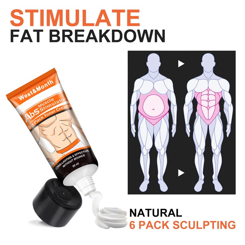 Muscle Cream Manufacturer - Men's Herbal for Abdominal Fitness Shaping Heating Breast Enhancement