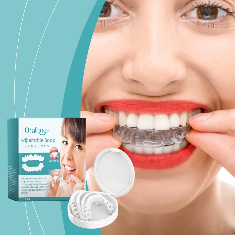 Dentures Manufacturer - Custom Snap-on Full Cover Whitening Adjustable & Personal