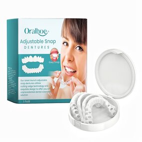 Dentures Manufacturer - Custom Snap-on Full Cover Whitening Adjustable & Personal