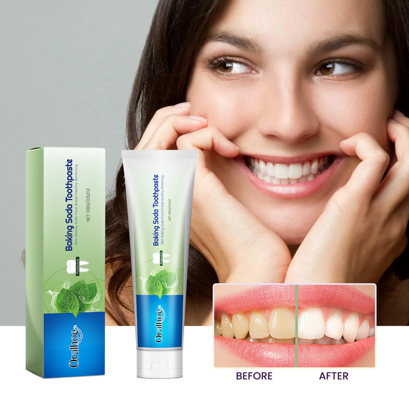 Toothpaste Manufacturer - Herbal Baking Soda for Teeth Whitening Tartar Removal Fresh Breath