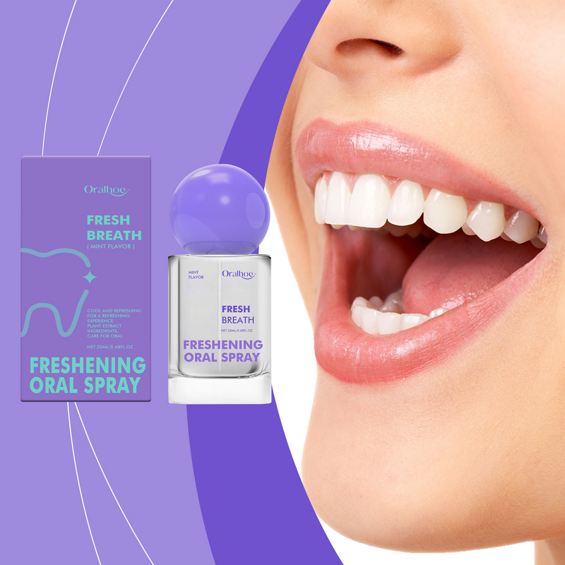 Breath Freshener Manufacturer - Portable Oral Spray with Lemon Peach Mint Flavors