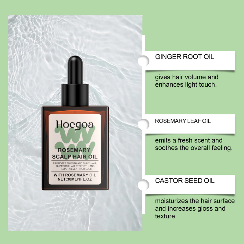 Hair Oil Manufacturer - Gentle Formula Rosemary for Dyed Permed Hair & Multi-Purpose