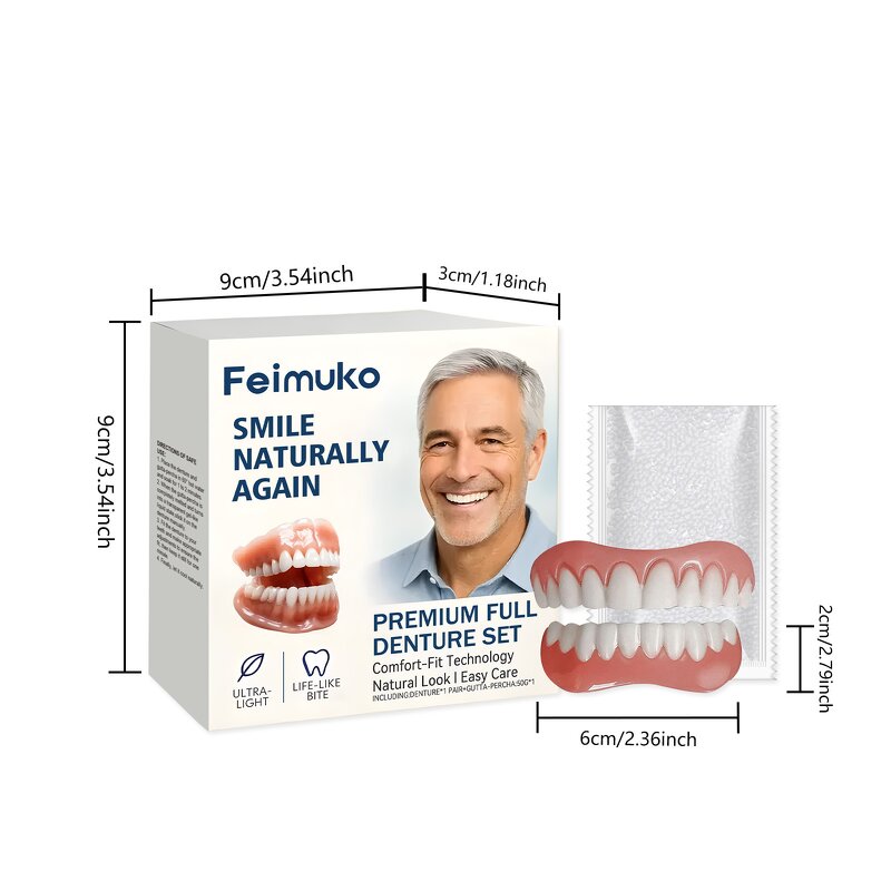 Denture Kit Manufacturer - Resin Teeth Whitening Comfortable Fit Natural Look