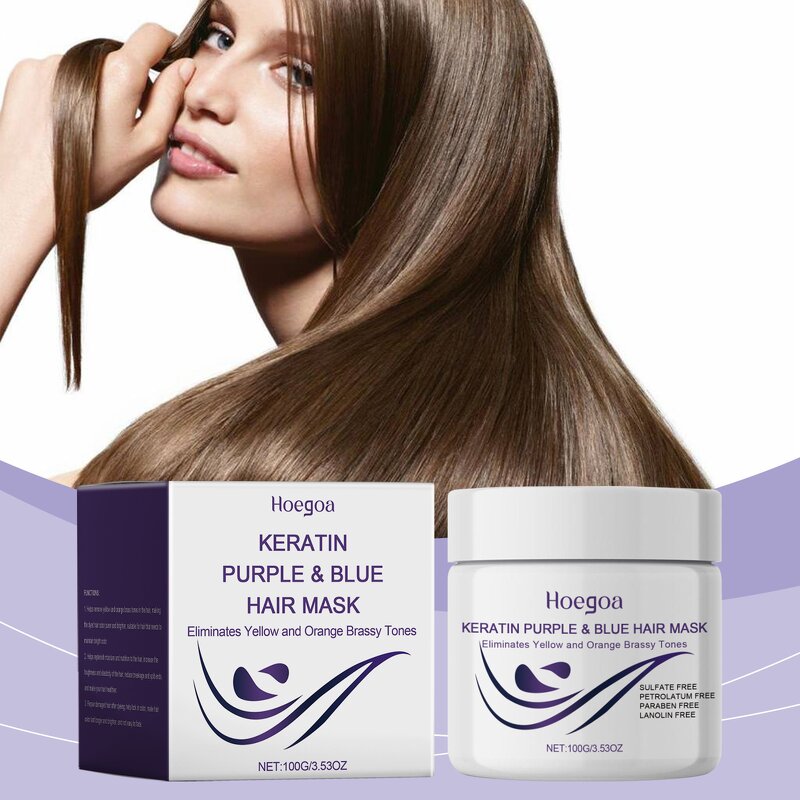 Hair Mask Manufacturer - Keratin Purple for Nourishing Smooth Shiny & Customized