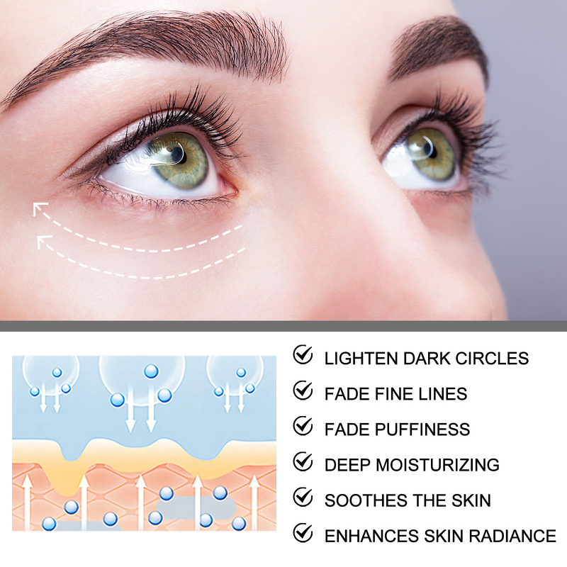 Eye Serum Manufacturer - with Hyaluronic Acid Niacinamide Peptides for Dark Circles Wrinkles