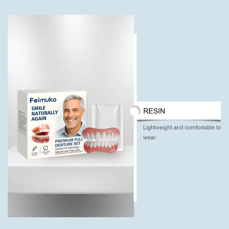 Denture Kit Manufacturer - Resin Teeth Whitening Comfortable Fit Natural Look
