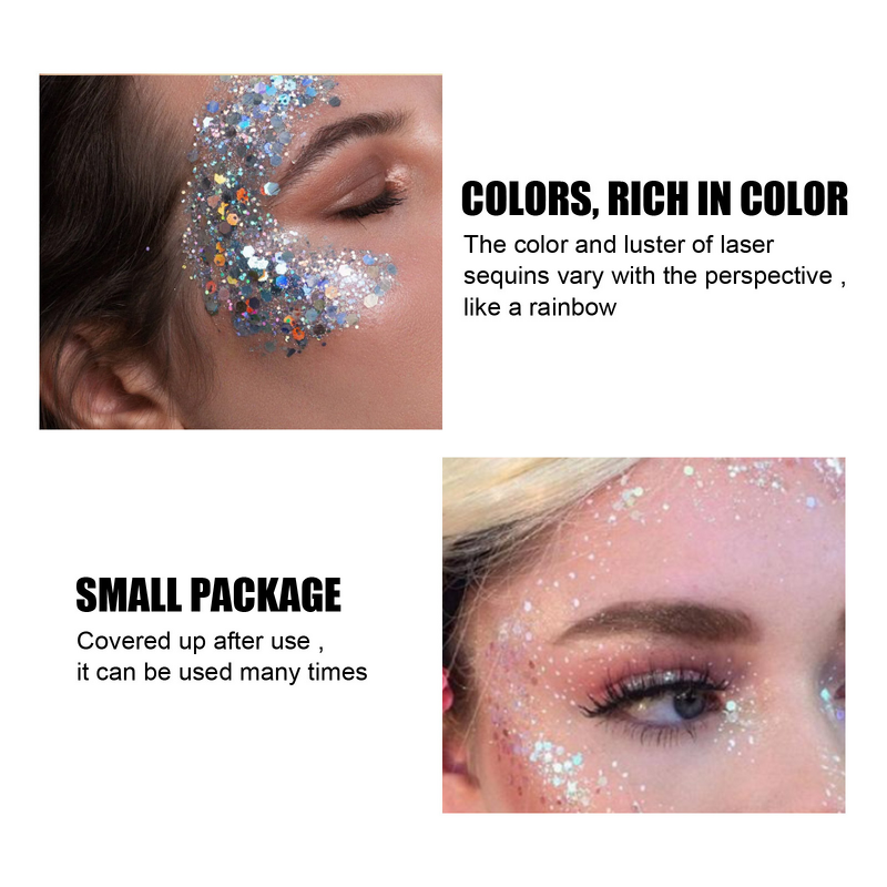 Body Glitter Gel Manufacturer - Vegan Cream Skin-Friendly for Party Makeup Glossy Decorations