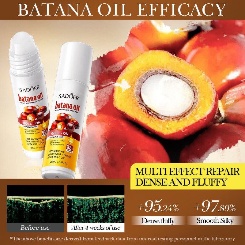 Hair Care Oil Manufacturer - Organic Batana Scalp Soothing Roller Ball & Customizable