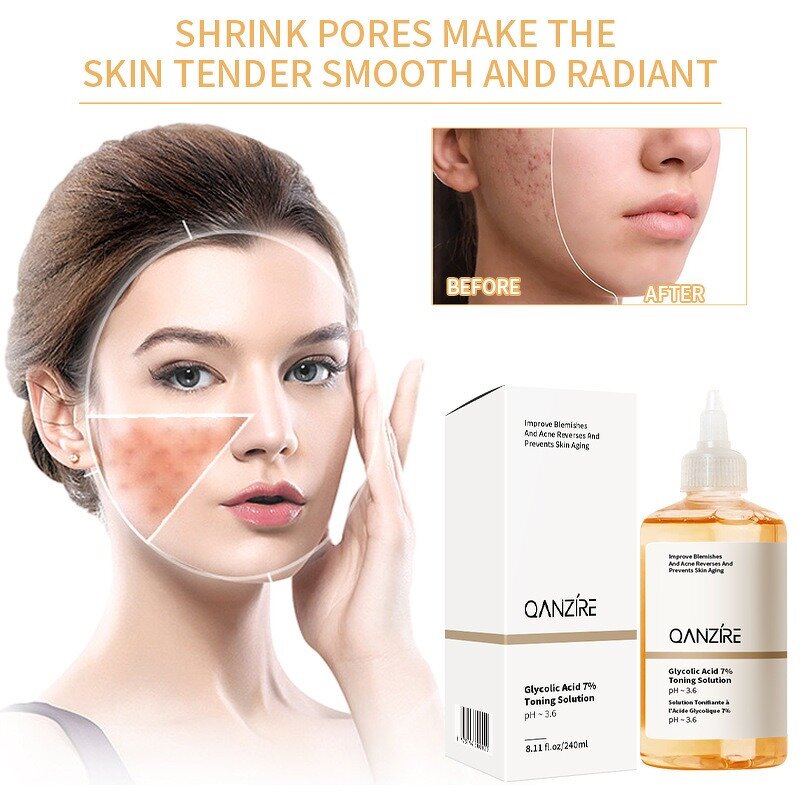 Toner Manufacturer - Fruit Acid 7% Glycolic Acid 240ml for Exfoliation & OEM