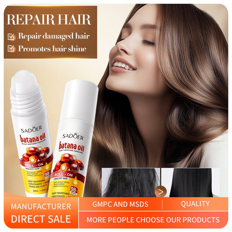 Hair Care Oil Manufacturer - Organic Batana Scalp Soothing Roller Ball & Customizable