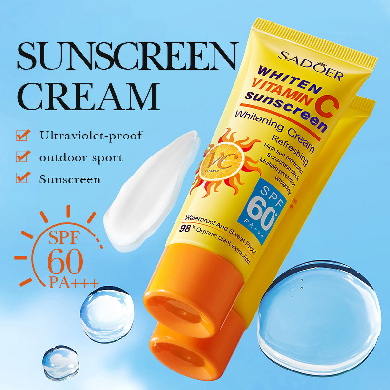 Sunscreen Lotion Manufacturer - SPF60+ PA+++ VC Herbal Mineral Refreshing for All Skin Types & Wholesale