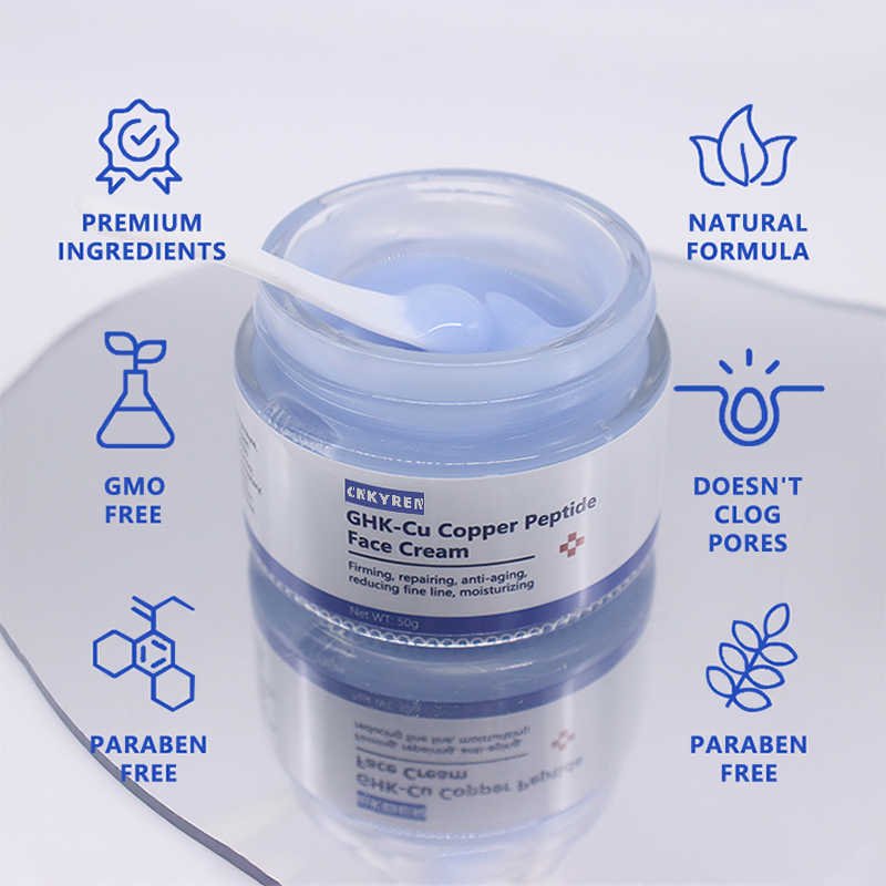 Face Cream Manufacturer - Blue Copper Peptide - Hyaluronic Acid Brightens Dark Skin Anti Wrinkle Repairing