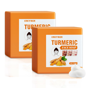 Face Wash Manufacturer - Organic Turmeric - Gentle Exfoliating Solid Bar Moisturizing All Skin Types