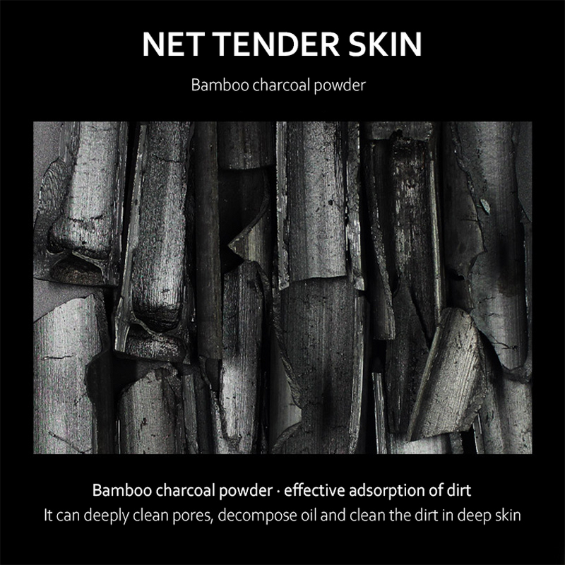 Face Soap Manufacturer - 100% Natural Bamboo Charcoal - Deep Purifying Exfoliator Black Mud Wholesale