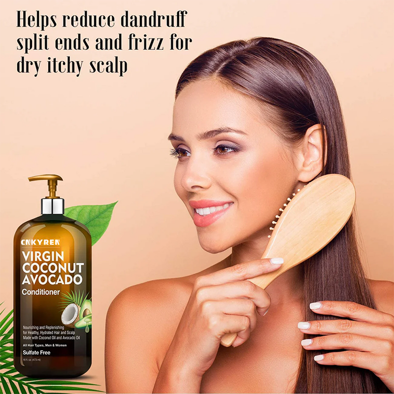 Conditioner Manufacturer - OEM Virgin Coconut Avocado - Detangling Soothing Dry Scalp Dandruff Relief