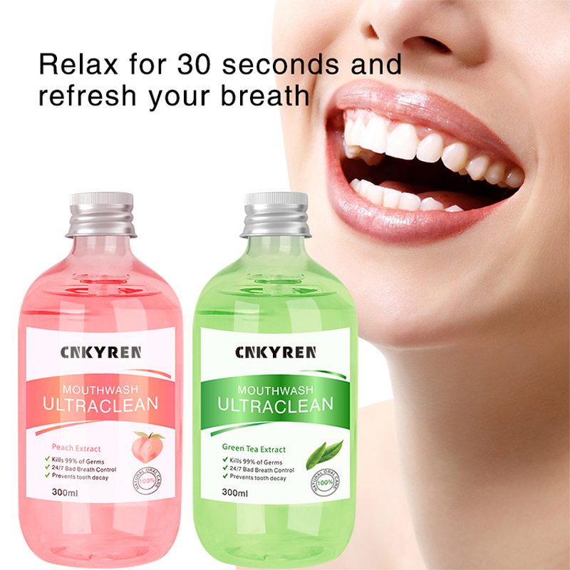 Mouthwash Manufacturer - Powerful Peach Green Tea - Flavored Disposable Teeth Whitening Decay Prevention