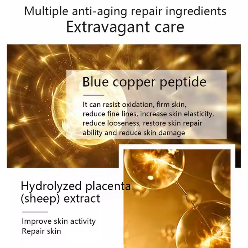Anti Aging Serum Manufacturer - Blue Copper Peptide - Squalane Collagen Repair Skin Barrier Capsule