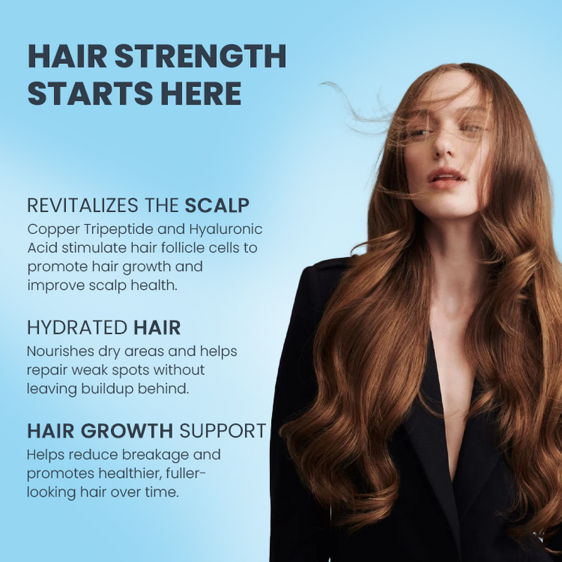 Hair Growth Oil Manufacturer - Natural - Ghk-Cu Blue Copper Peptide Hyaluronic Acid Damaged Hair Repair