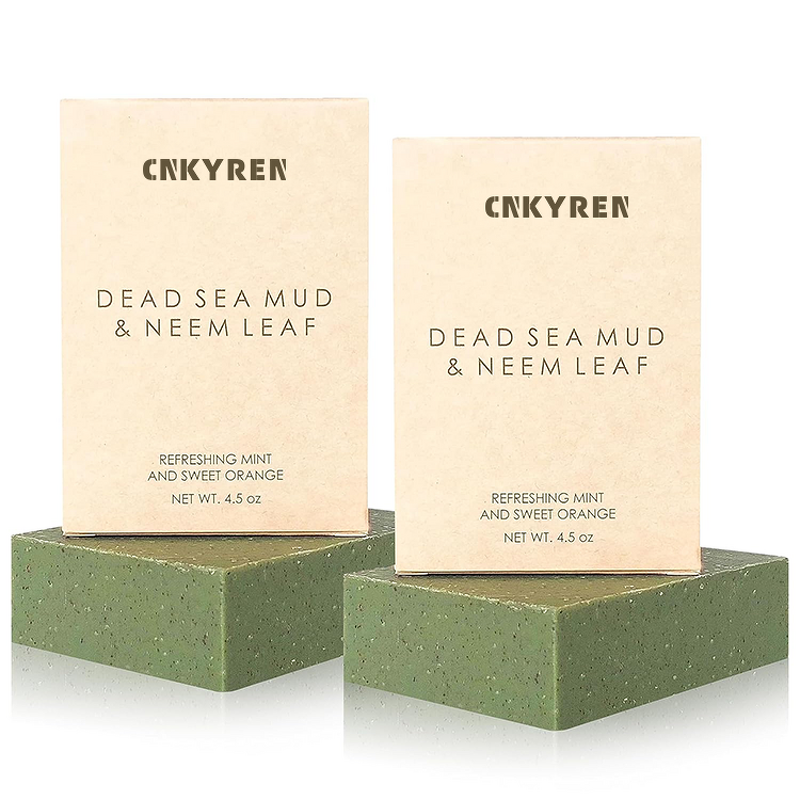 Bath Soap Manufacturer - Handmade Deep Cleansing - Dead Sea Mud Neem Leaf Acne Prone Organic Shea Butter