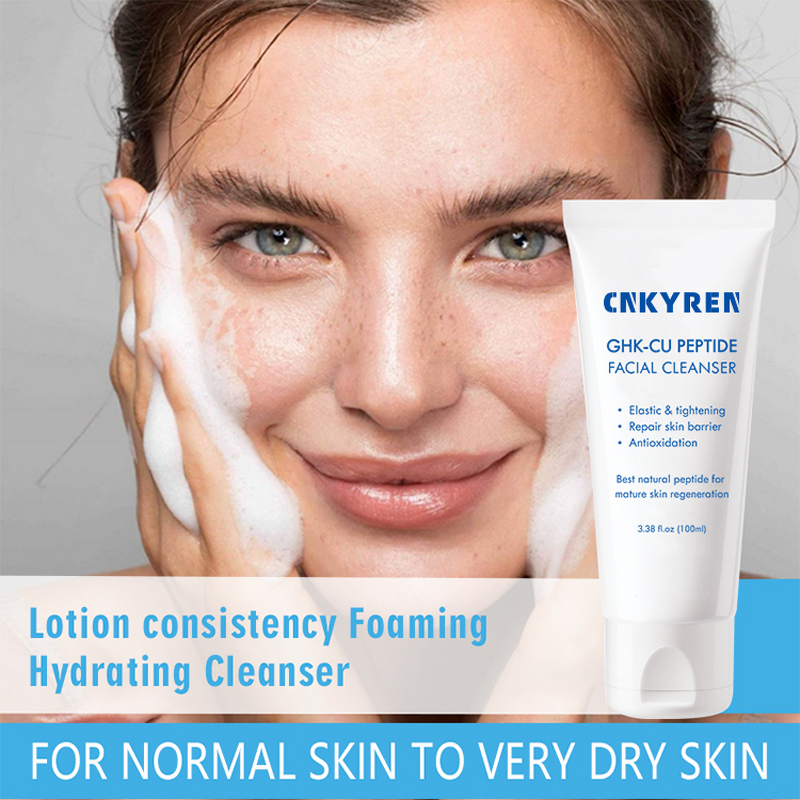 Face Wash Manufacturer - Organic Ghk-Cu - Wholesale Hyaluronic Acid Wrinkle Repair Facial Cleanser