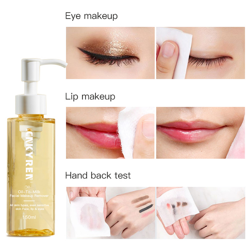 Makeup Remover Oil Manufacturer - Deep Pore Control - Eye Face Moisturizing Oil-to-Milk Anti Acne