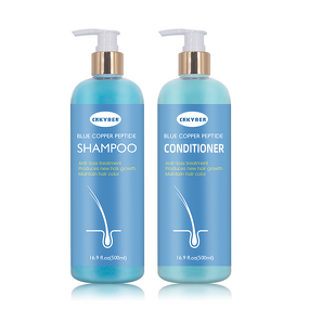Hair Care Set Manufacturer - Organic Blue Copper Peptide - Scalp Repair Hair Loss Anti Dandruff Shampoo Conditioner