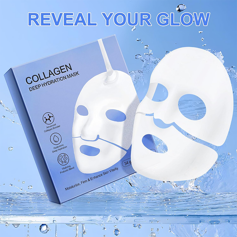 Facial Sheet Mask Manufacturer - Collagen Deep Hydration - Hyaluronic Acid Rejuvenating Overnight Vitamin E
