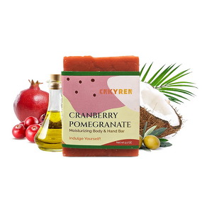 Body Soap Bar Manufacturer - Cranberry Pomegranate - Olive Oil Coconut Oil Beeswax Oil Control Skin Fresh