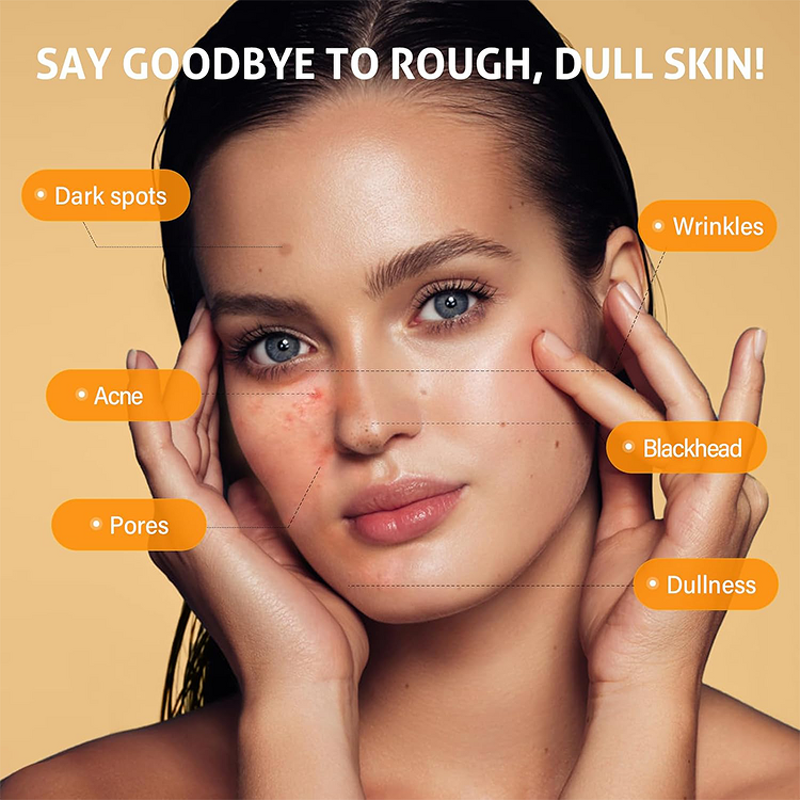 Facial Scrub Manufacturer - Antioxidant Turmeric Vitamin C - Reduce Dark Spots Acne Gentle Exfoliate