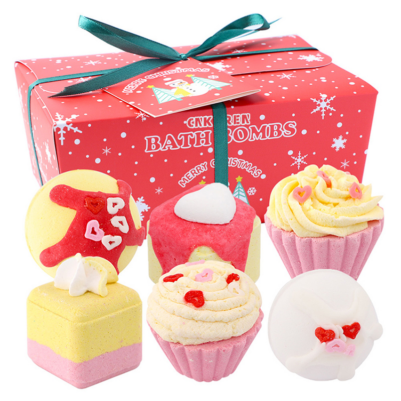 Bath Fizzies Manufacturer - Sweet Orange Cherry Vanilla - Gift Box Relaxing Moisturizing Whitening