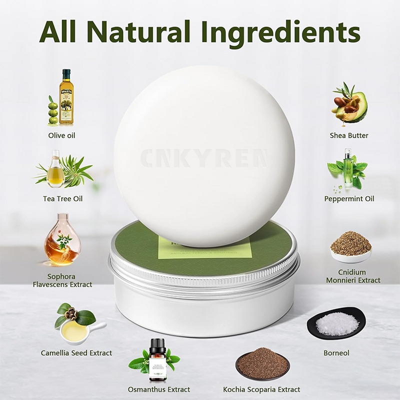 Handmade Soap Bar Manufacturer - Herbal Relief - Olive Oil Tea Tree Oil Shea Butter Cleansing Oil Control