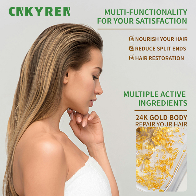 Hair Oil Manufacturer - OEM 24K Gold - Collagen Nourishing Smoothing Damaged Hair Jojoba Oil Growth
