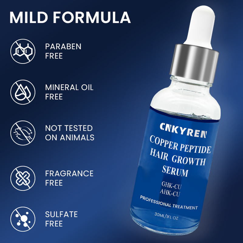 Hair Growth Serum Manufacturer - Organic Ghk-Cu - Hyaluronic Acid Blue Copper Peptide Nourishing Hair Loss