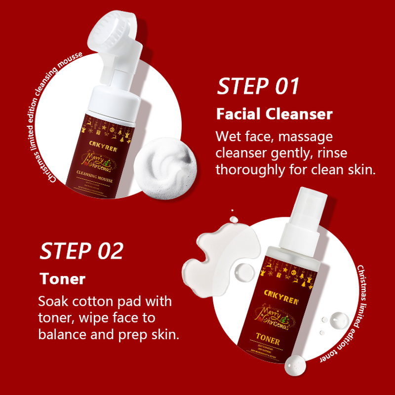 Face Care Set Manufacturer - Christmas Limited Edition - Whitening Anti Age Serum Cream Lotion Collagen Jojoba Oil