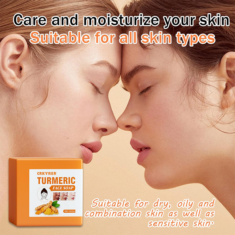 Face Wash Manufacturer - Organic Turmeric - Gentle Exfoliating Solid Bar Moisturizing All Skin Types