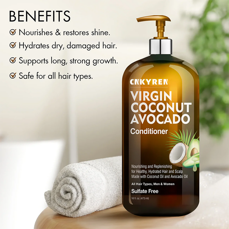 Conditioner Manufacturer - OEM Virgin Coconut Avocado - Detangling Soothing Dry Scalp Dandruff Relief