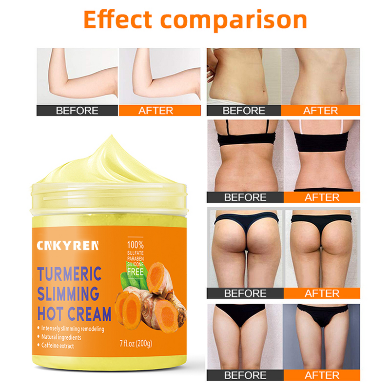 Slimming Cream Manufacturer - Turmeric - Belly Fat Burning Anti Cellulite Herbal Ginger Vitamin C Firming Sweat