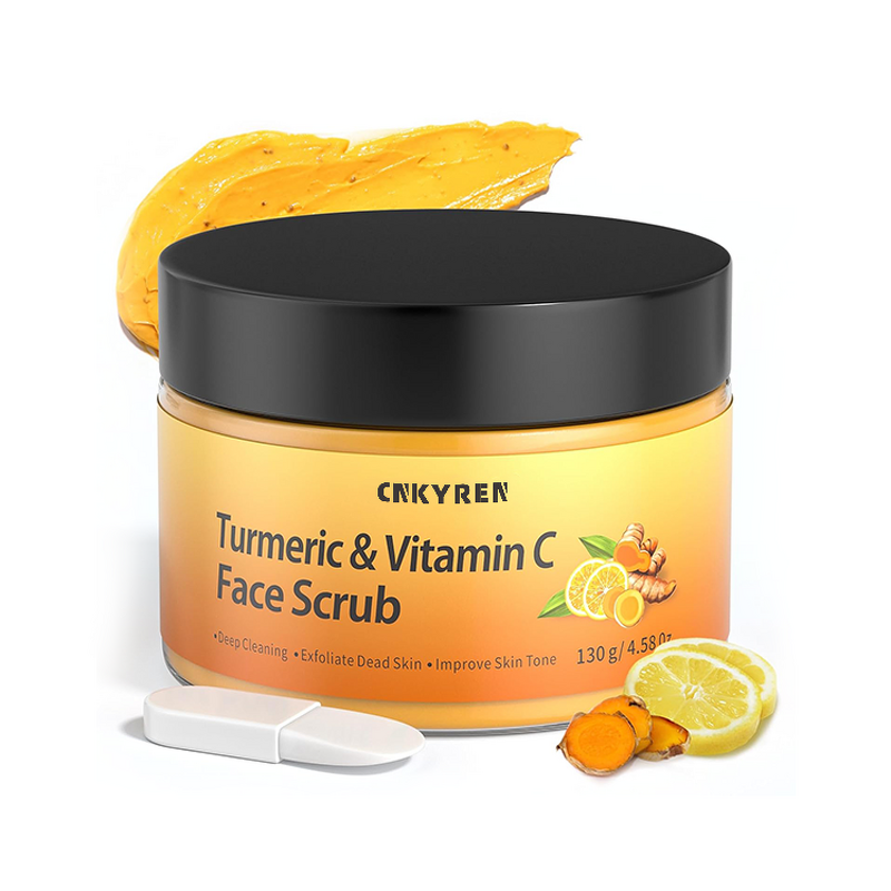 Facial Scrub Manufacturer - Antioxidant Turmeric Vitamin C - Reduce Dark Spots Acne Gentle Exfoliate