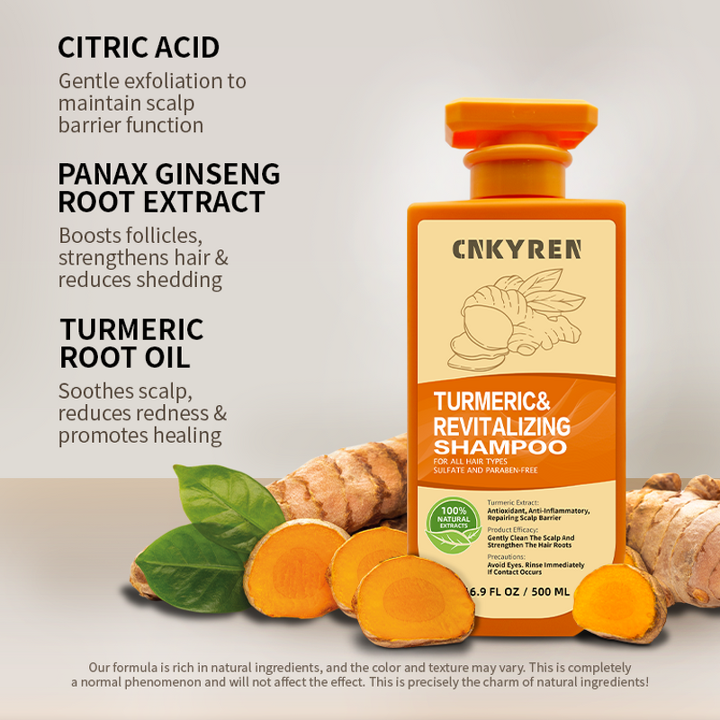 Hair Growth Shampoo Manufacturer - Turmeric - Gentle Exfoliating Strengthens Follicles Anti Dandruff Nourishing