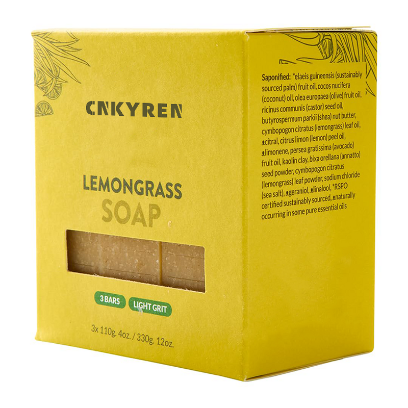Soap Bar Manufacturer - Lemon Grass - Shea Butter Coconut Citrus Oil Exfoliating Face Body Solid Form
